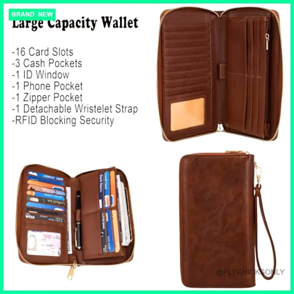 Large Hobo Tote with Wallet Set, Vegan Leather, Adjustable Strap, Multi-Pocket